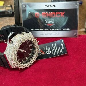Casio G-Shock Iced out Moissanite Case